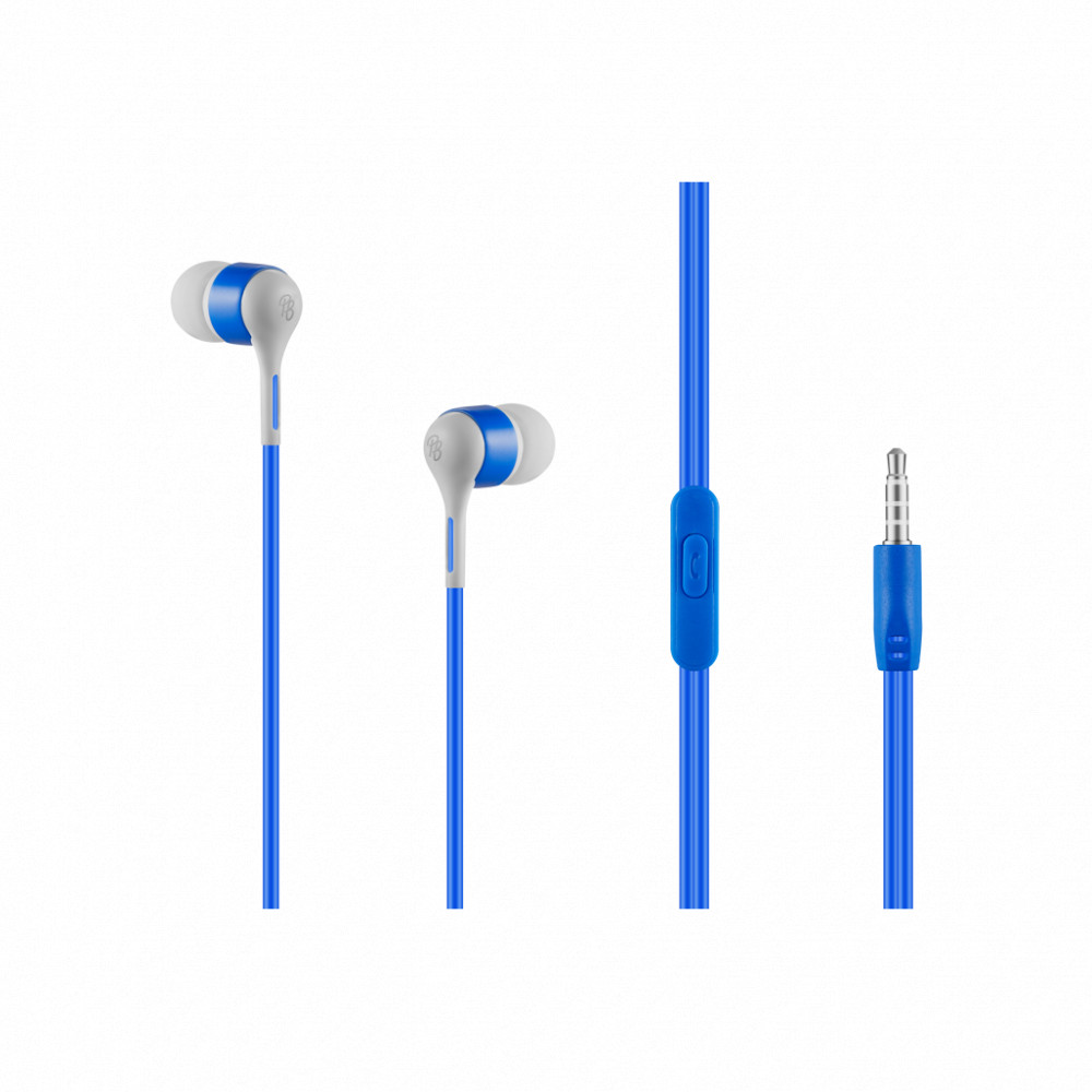 Swagger 2.0 Series- Boxed Auxiliary earphone with Mic- Blue