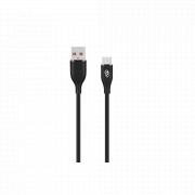 FlexiCord Series 2m USB To Type-C Charging Cable - Black