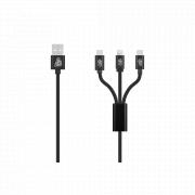 On The Go 3-in-1 Charging Cable