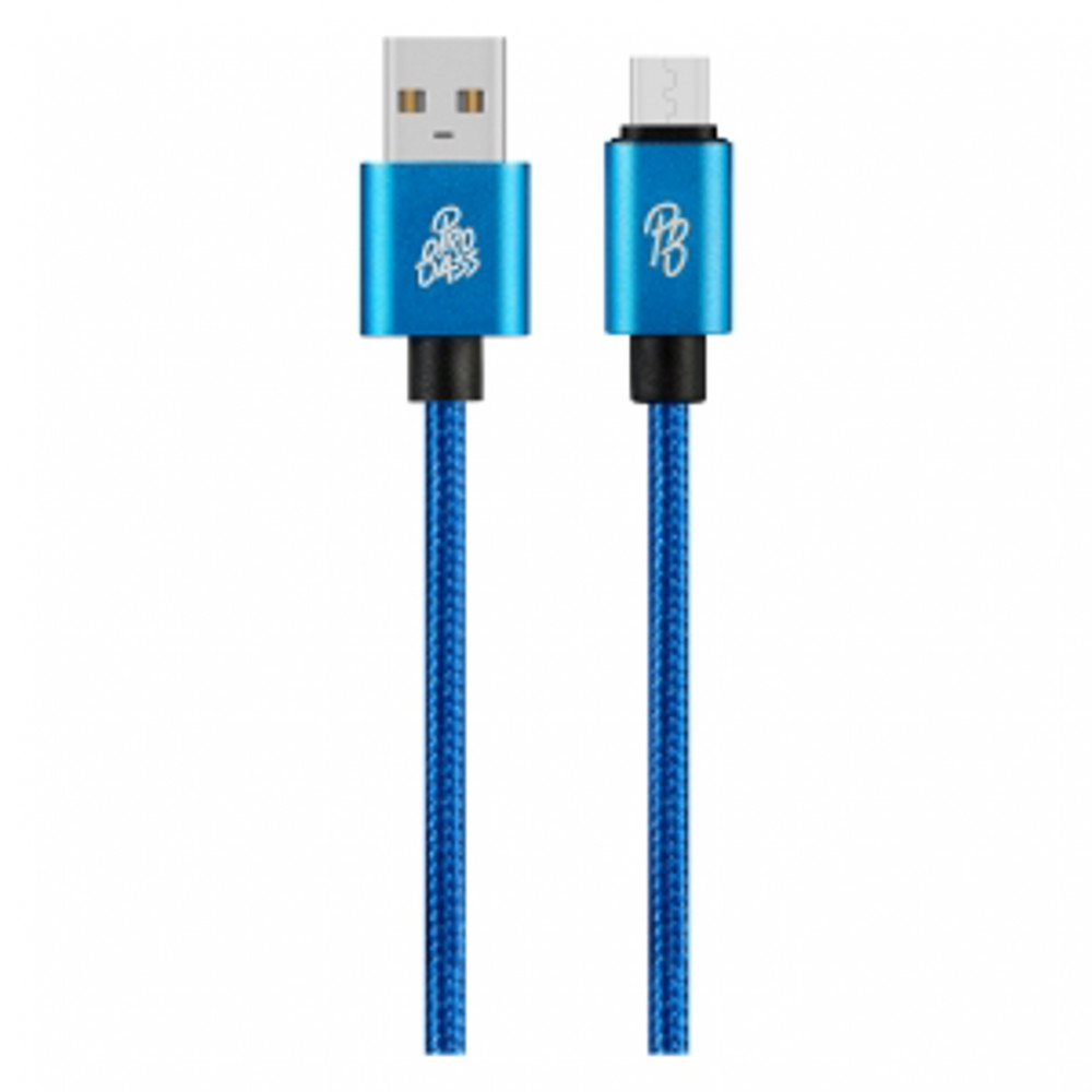 Braided series Micro USB cable blue 1.5m