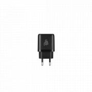 PowerCharge Series 12W Dual USB and Type-C Wall Charger- Black