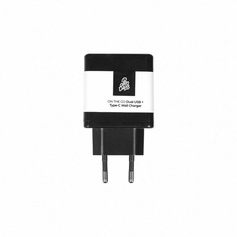 Dual USB + Type-C Wall Charger 32W