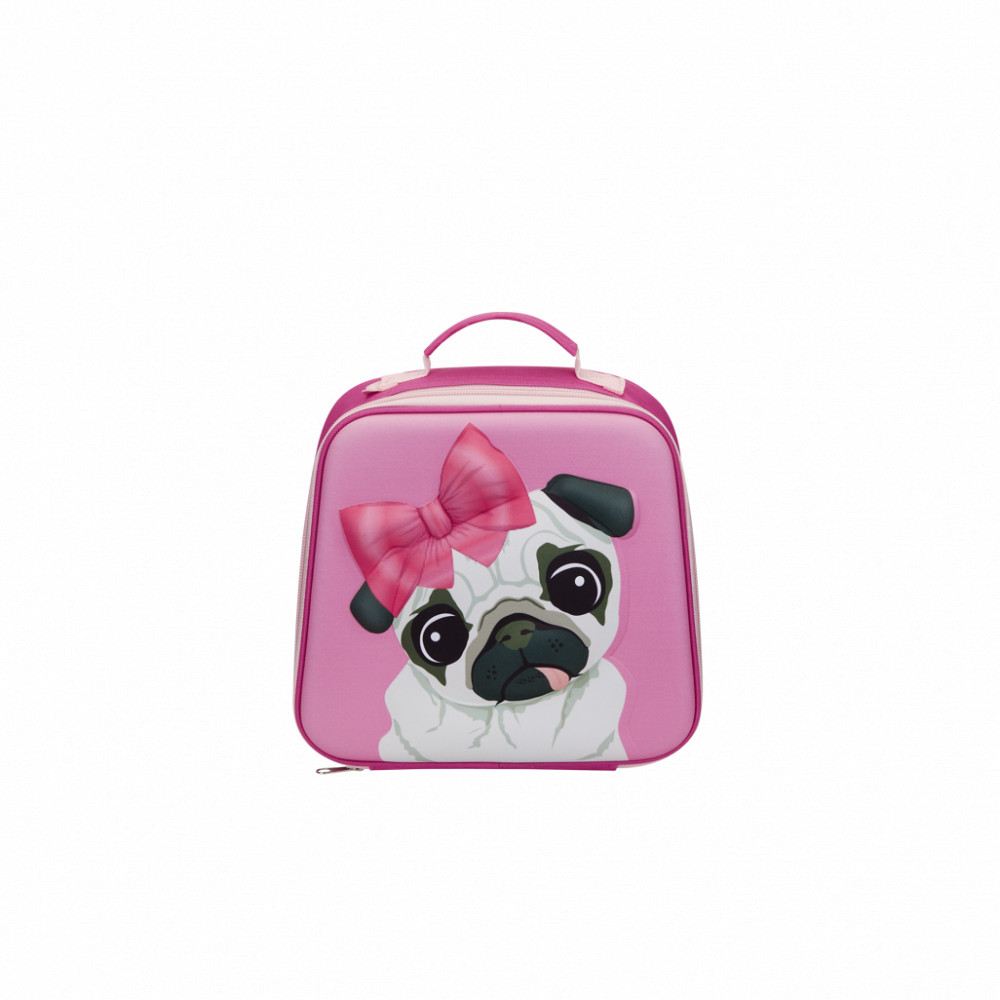 Pug 3D EVA Lunch Bag Pink