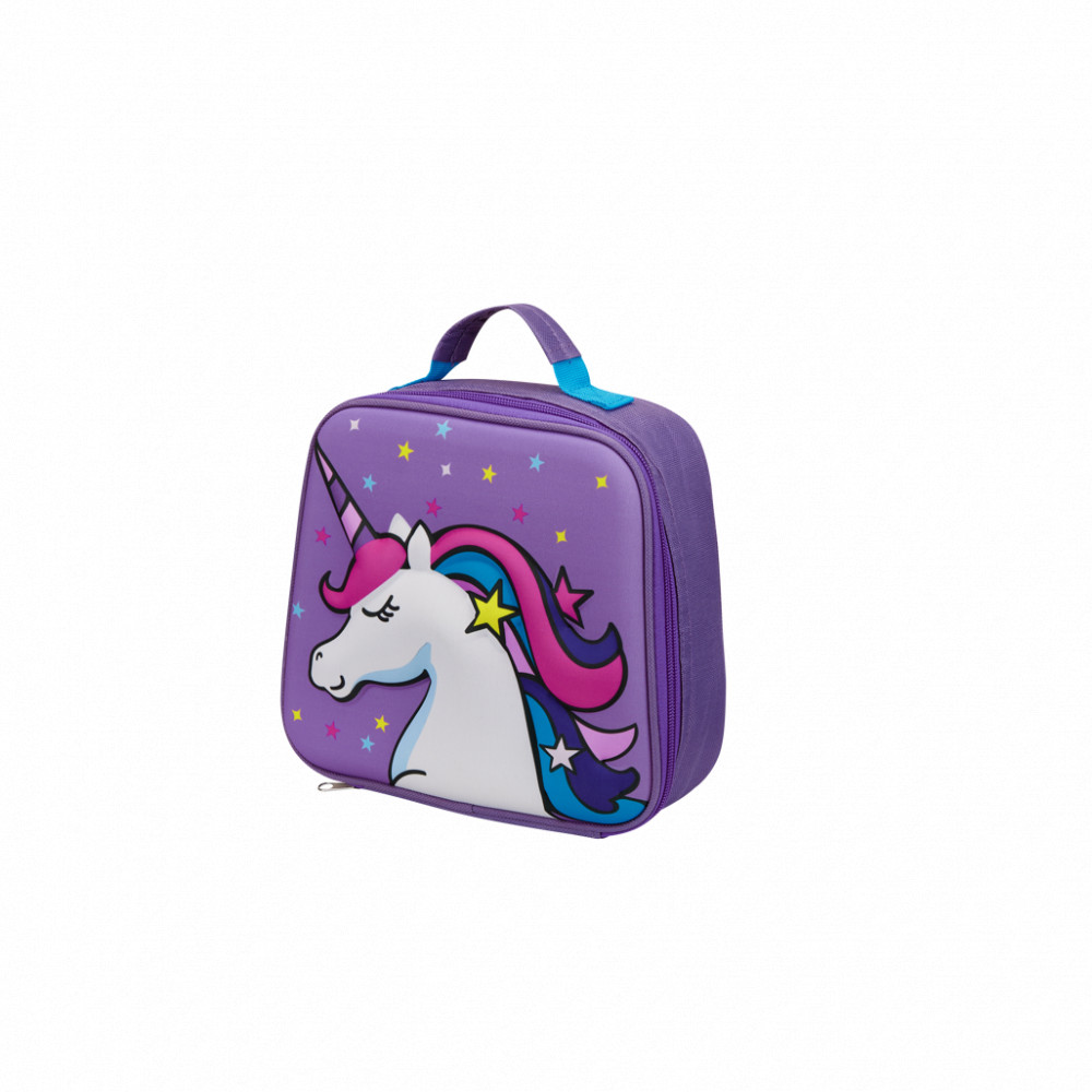 Unicorn 3D EVA Lunch Bag Purple