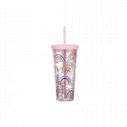 Rainbow Sip Cup 650ml Pink