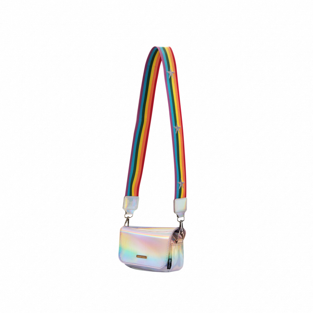 Rainbow Cross Body Bag Silver