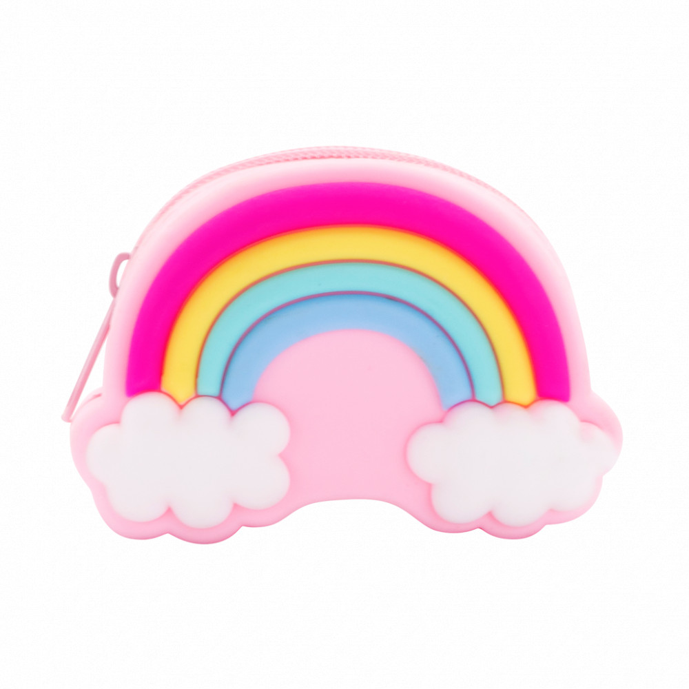 Rainbow Silicone Purse Pink