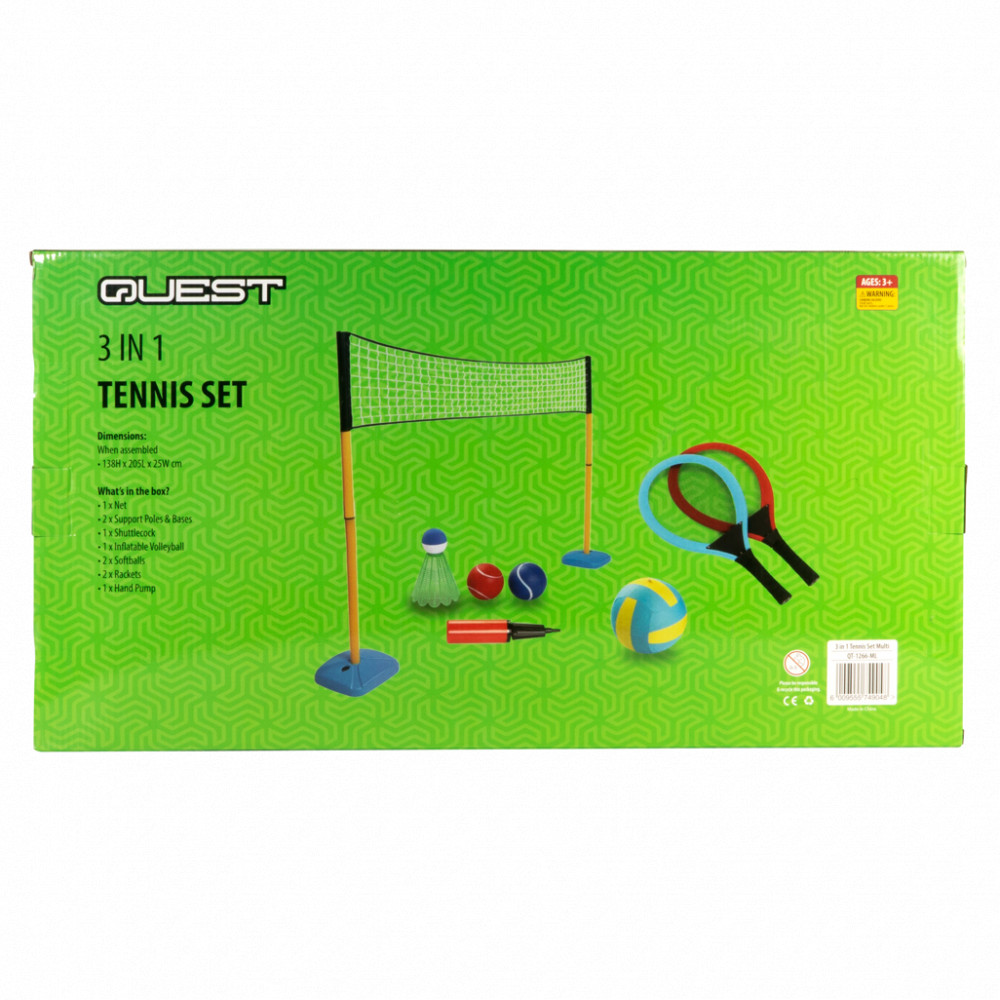 3 in 1 Tennis Set Multi