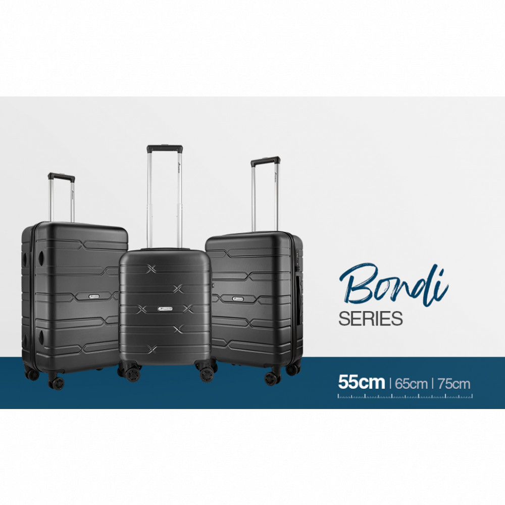 Bondi ABS 4-Wheel Spinner 55cm Luggage Grey