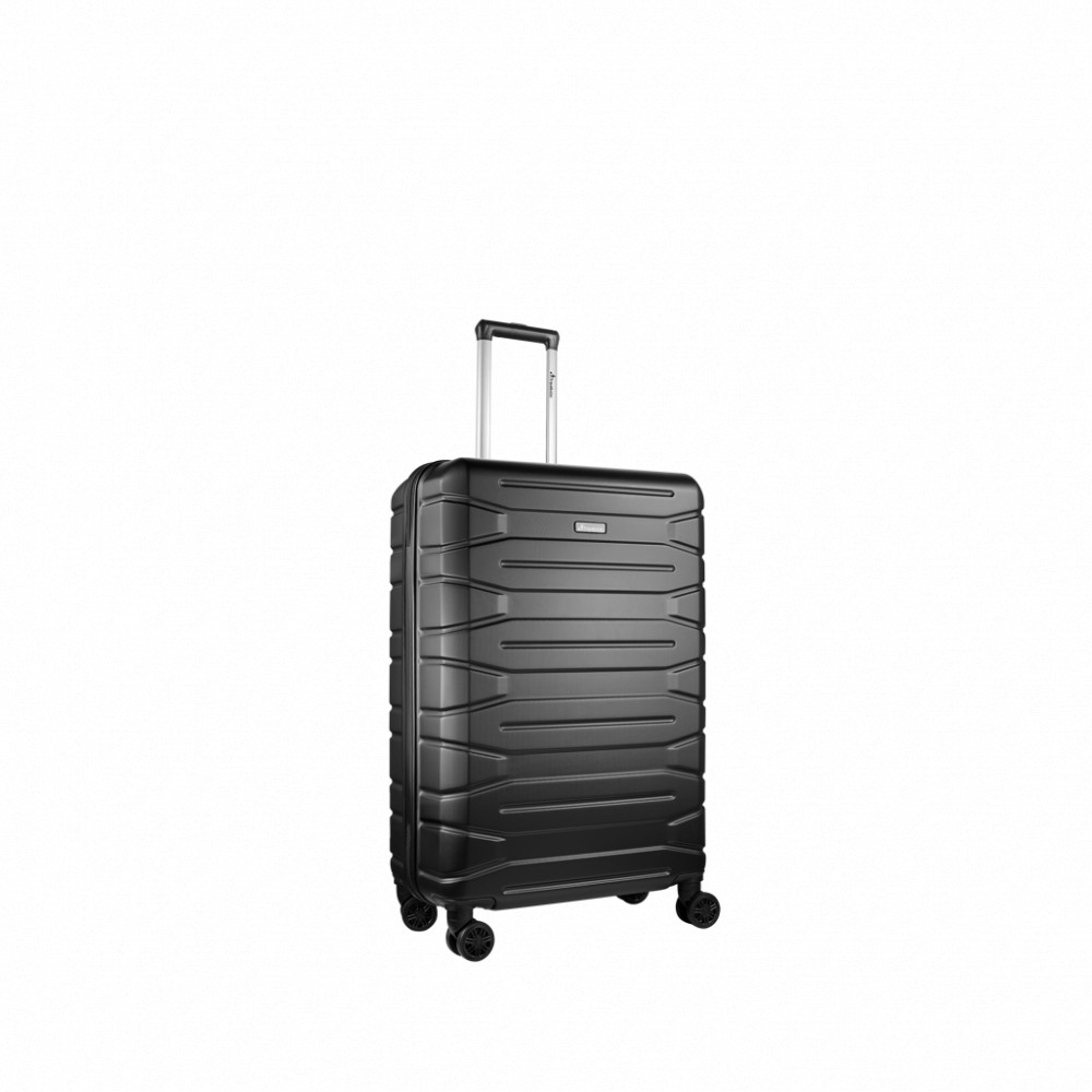 Cabana ABS 4-Wheel Spinner 65cm Luggage Black