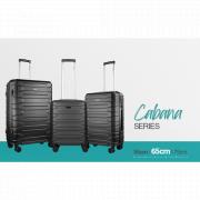 Cabana ABS 4-Wheel Spinner 65cm Luggage Black