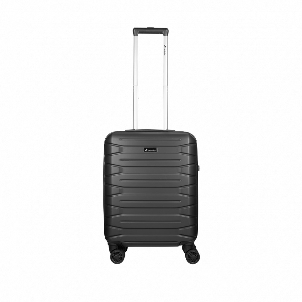 Cabana ABS 4-Wheel Spinner 55cm Luggage Black