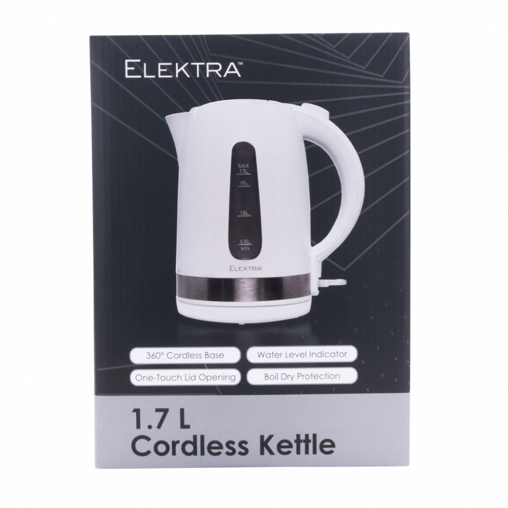 1.7L PLASTIC KETTLE WHITE