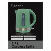 2200W 1.7L PLASTIC KETTLE - GREEN