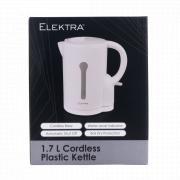 1.7L PLASTIC KETTLE WHITE CORDLESS