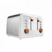 Anson Collection 4 Slice SS Toaster White