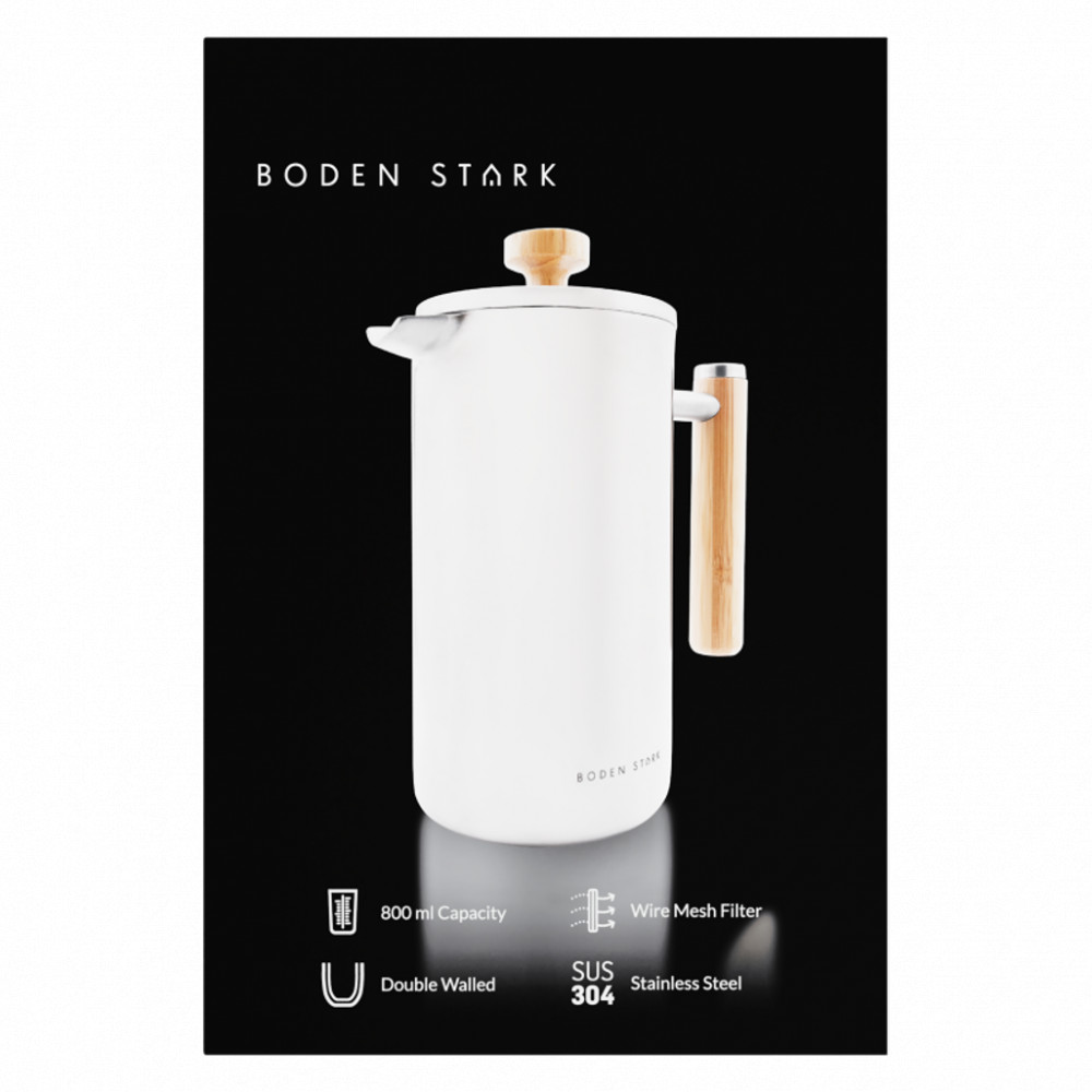 800ml SS Double Walled French press Stainless