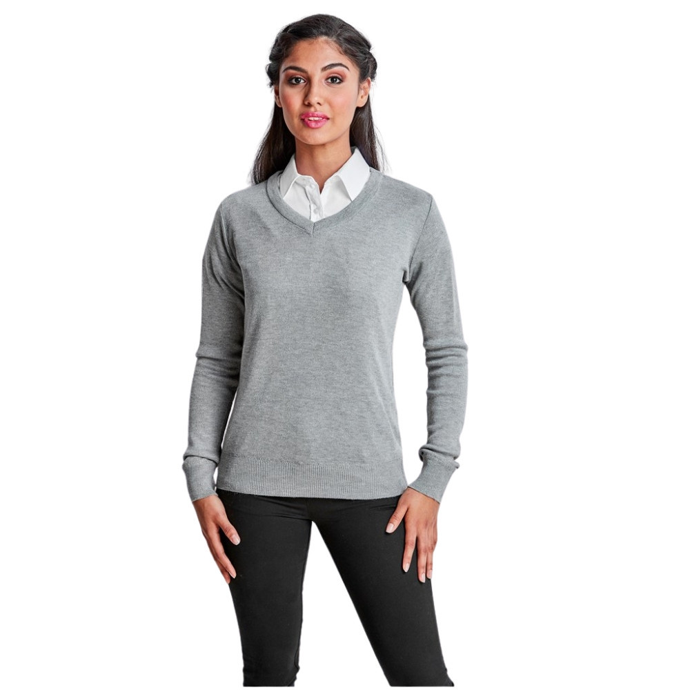 Ladies Long Sleeve Peru V-Neck Jersey