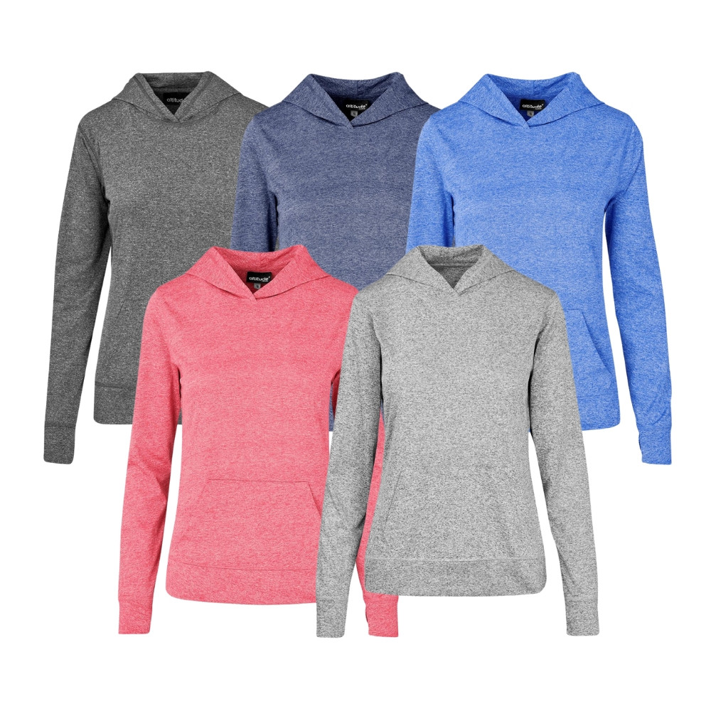 Ladies Fitness Lightweight Hooded Sweater