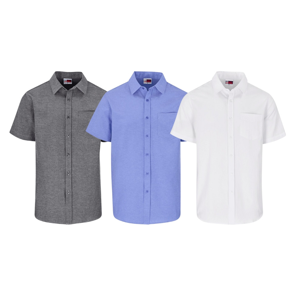 Mens Short Sleeve Oxford Shirt